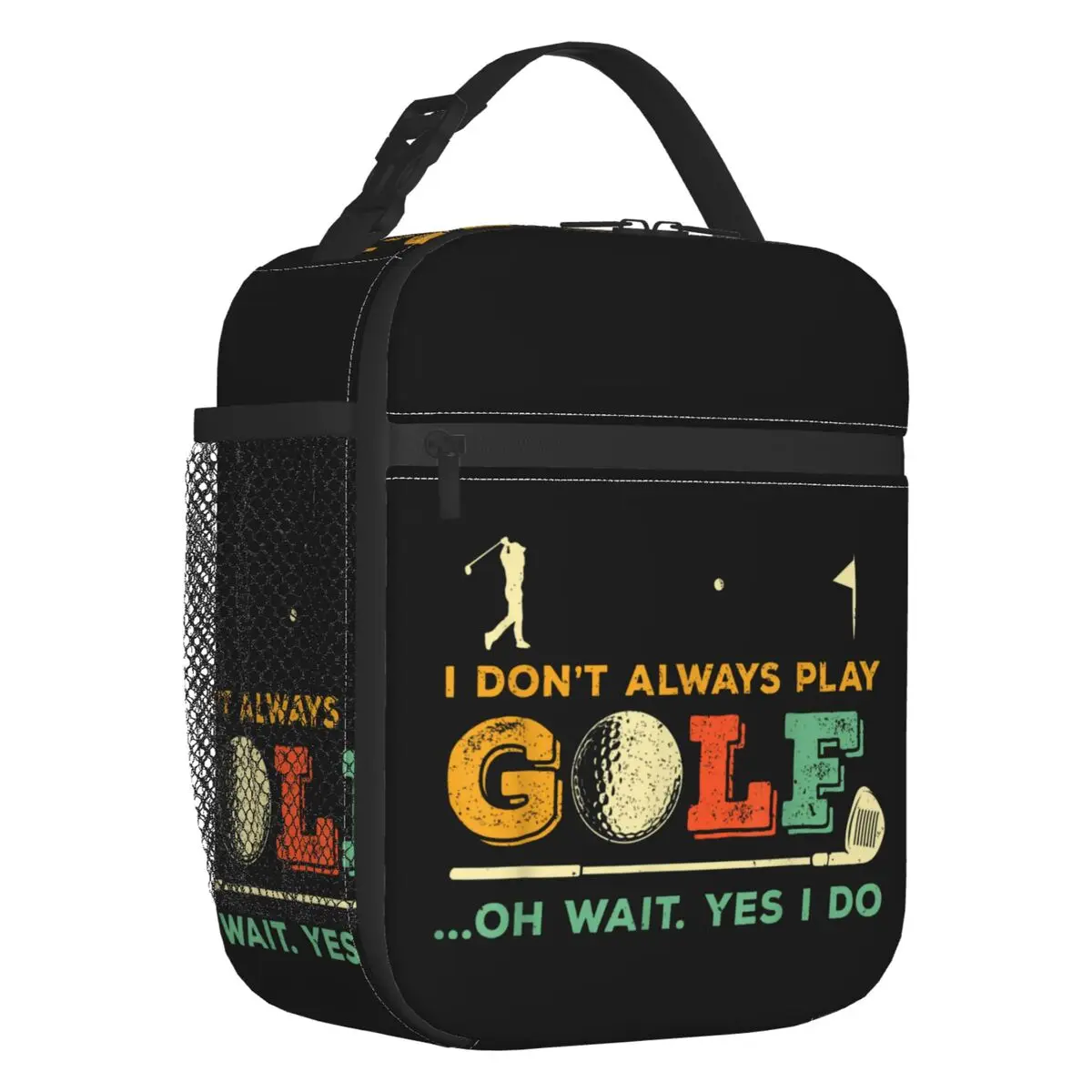 Custom Funny Golf Quote Lunch Bag Women Cooler Thermal Insulated Lunch Boxes for Kids School