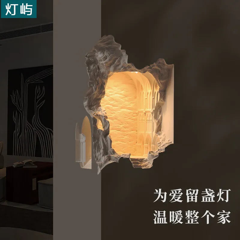 Induction plaster light atmosphere corner light corridor creative corner light aisle niche