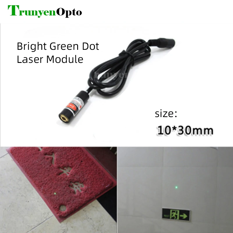 520nm 10mm diameter highly stable green spot laser module green dot positioning laser spot laser