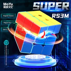 MOYU Super RS3M 2022 Maglev 3x3 Magnetic Magic Speed Cube Stickerless Professional RS3 M 2022 3X3 Children's Gifts
