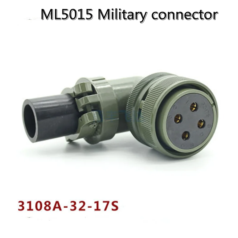 MS5015 Military Circular Connector 32SL 80A Straight Bent FemalePlug and Male Socket 3106A 3108A 3102A High Power DC