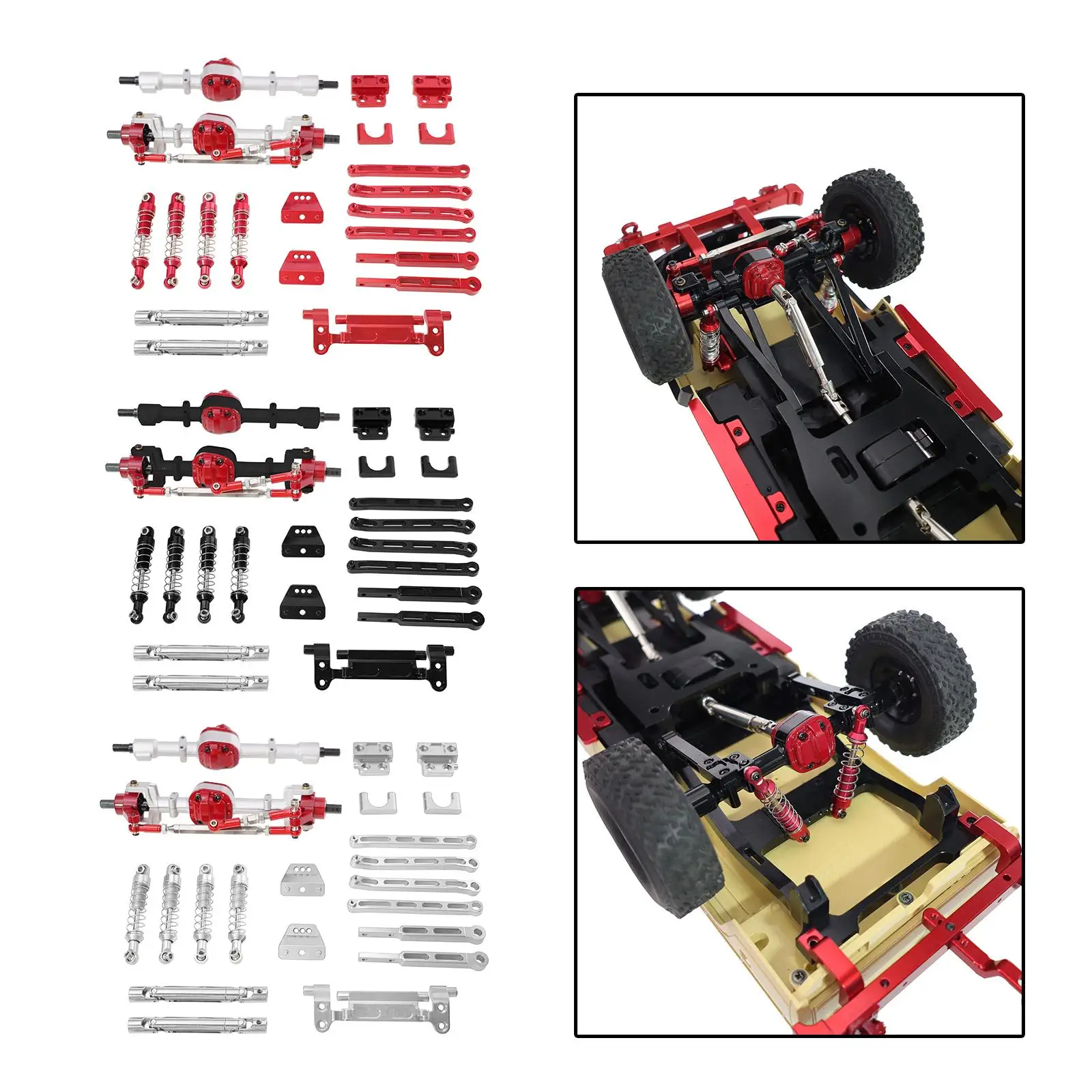 RC Car Accessory Metal Replaces Modified Spare Parts Tie Rod Mount Shock Mounts Tie Rod for 1:12 LC79 MN82S MN82Pro DIY Modified