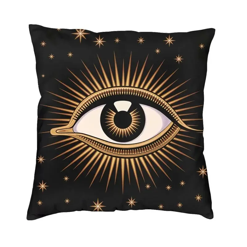 Luxury Turkish Evil Eye Throw Pillow Case 40*40cm Home Decoration All Seeing Eye Art Cushion Cover Sofa Car Bedding Pillowcase