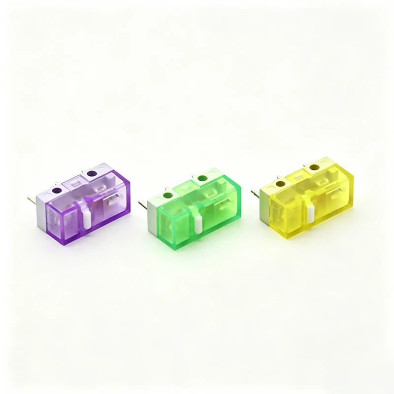 2024 HUANO Original Micro Switch with Transparent Shell And White Dot 120 Million Clicks Lifespan for Mouse Button