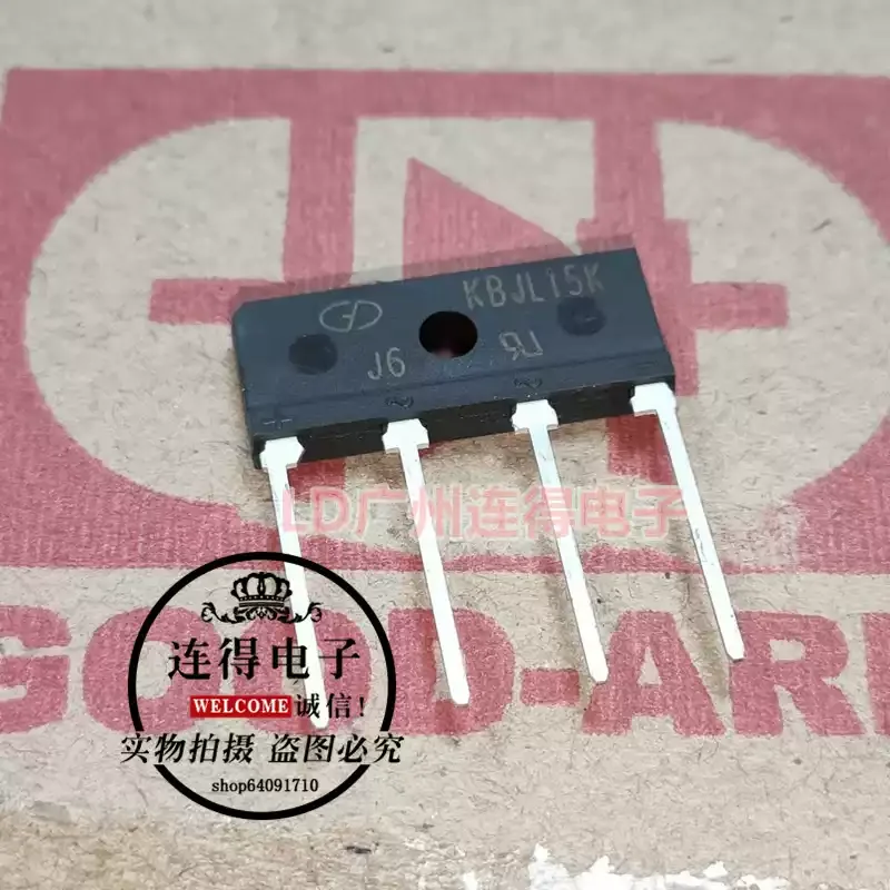10-100pcs GD fixed obstruction rectifier bridge stack KBJL15J KBJL15K KBJL15M full bridge brand new imported original