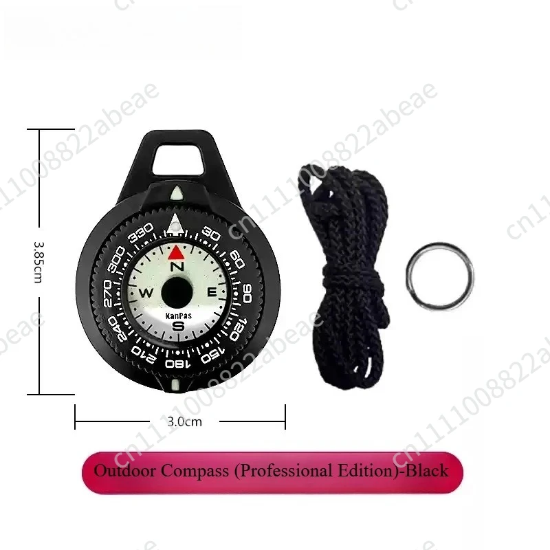 High-precision edc professional compass compact and portable zipper luminous