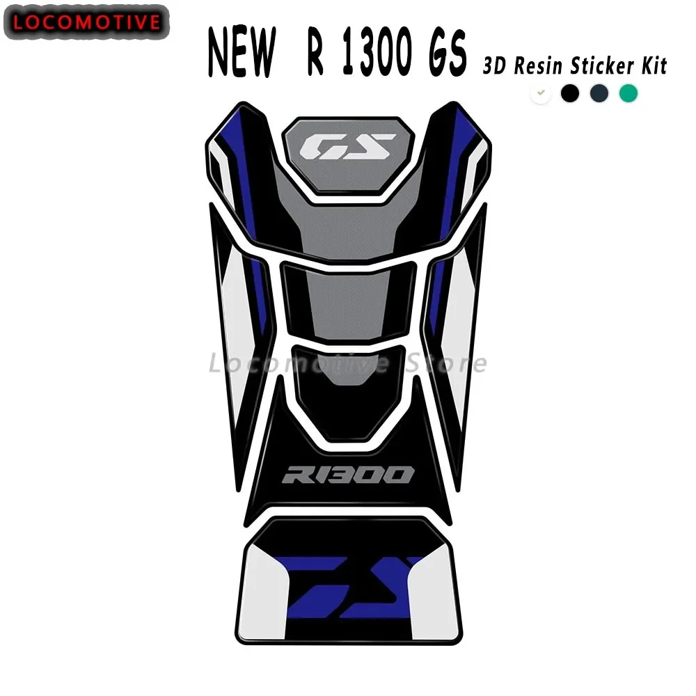 

R 1300GS аксессуары, крышка топливного бака, коврик для бака, 3D защитная наклейка из эпоксидной смолы, комплект для BMW R 1300 GS 2023 2024