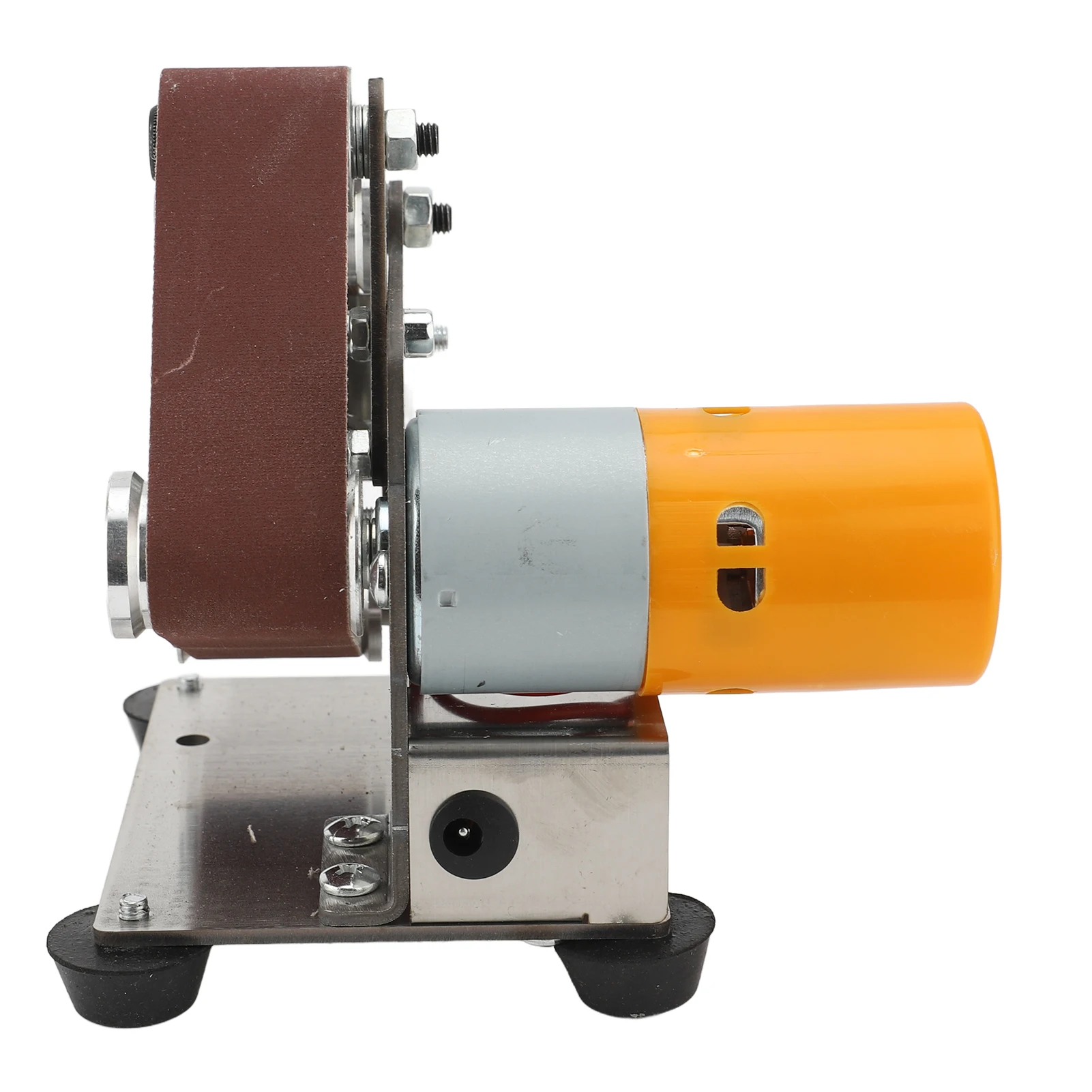 Настольный шлифовальный станок, мини-ленточный шлифовальный станок с двойным подшипником, регулируемый угол, вертикальный ленточный шлифовальный станок для дома