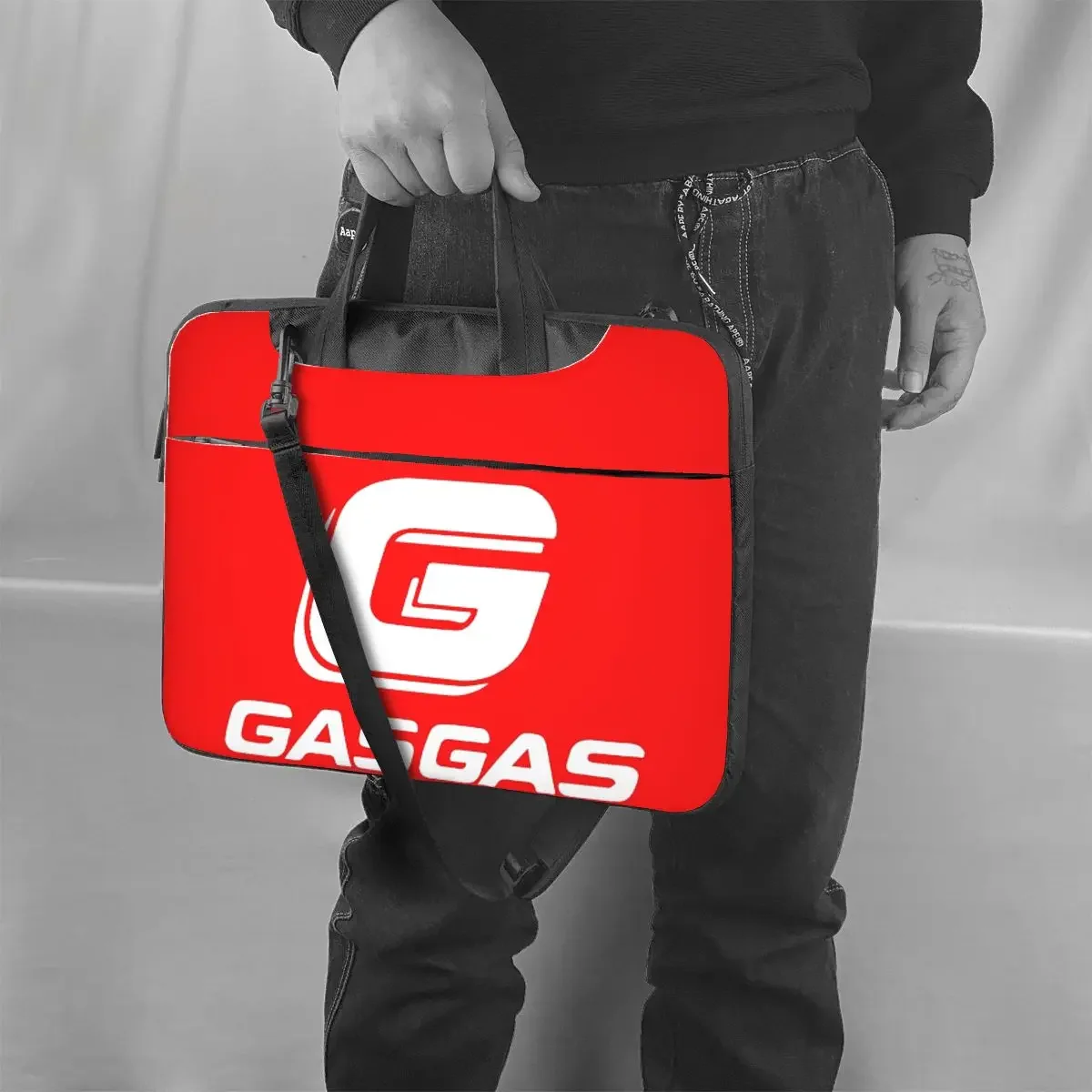 Gasgas Motorcycle Crossbody Laptop Bag Case Computer Bag Resistant Protective Notebook Pouch for Lenovo