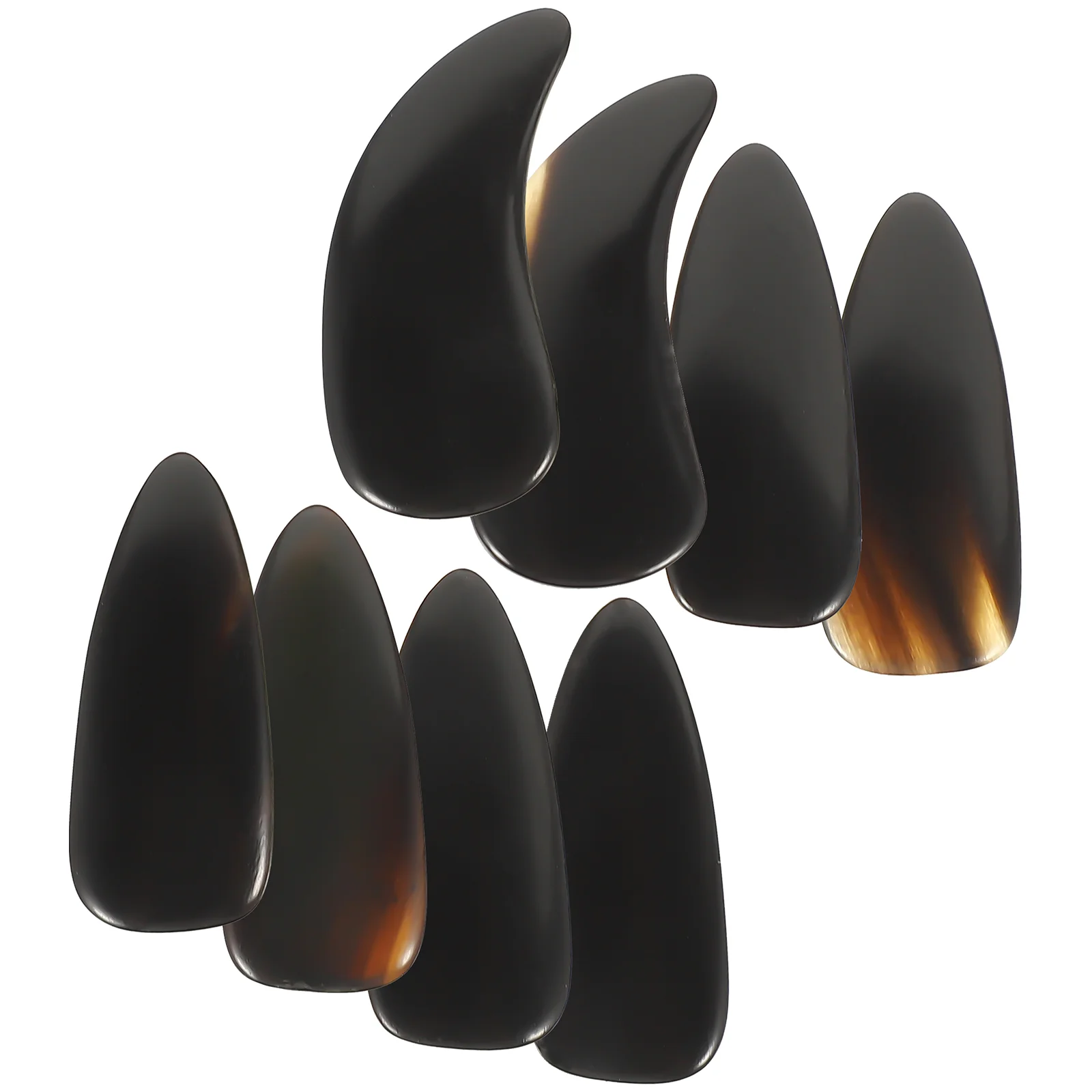 

8 Pcs Nail Picks for Guitar Fake Nails Kids Supplies Pipa Finger Plectrum Durable Adults Horn