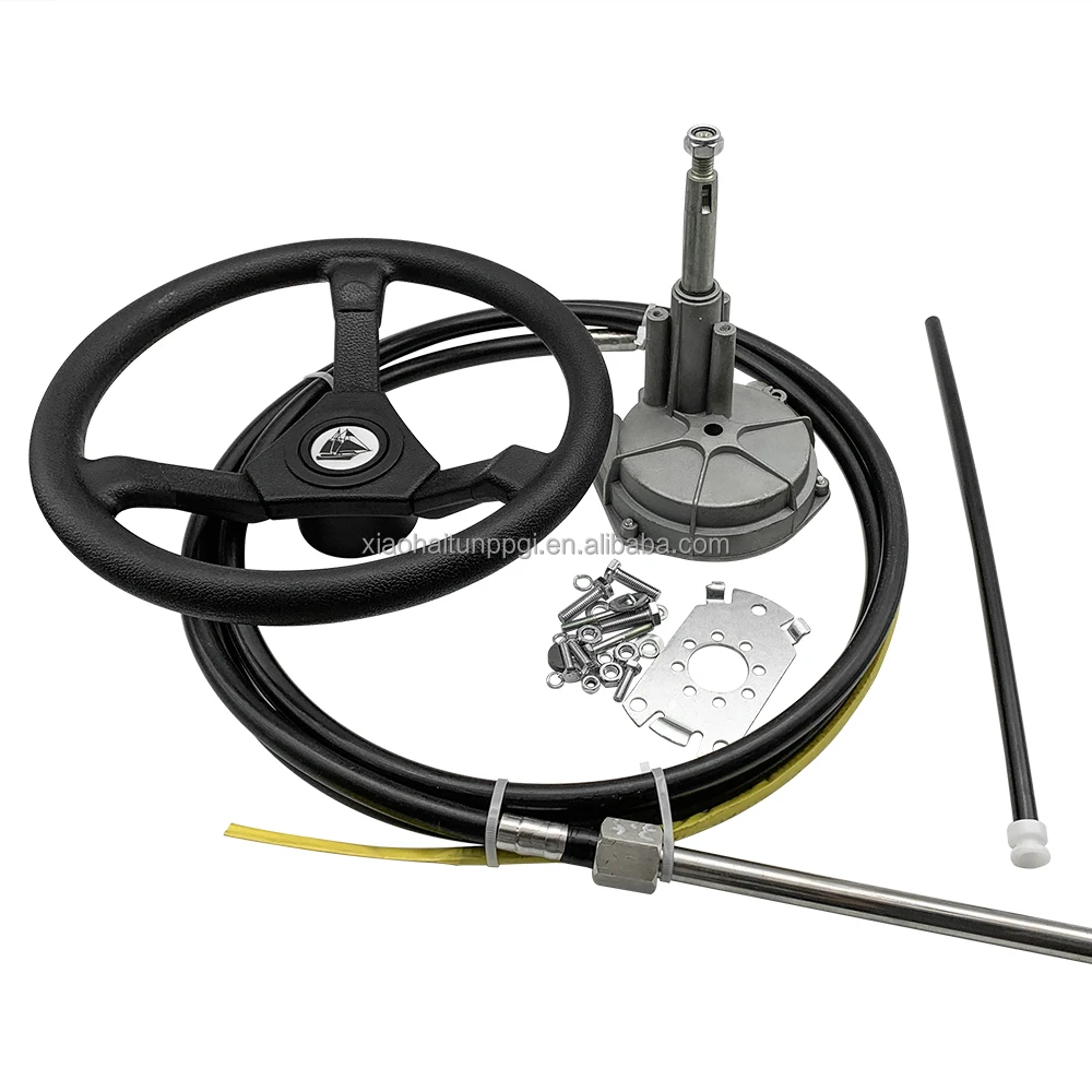 

Marine Boat Outboard Rotating Mechanical Steering System Cable & Wheel Outboard /hydraulic Steering Gear - Yacht
