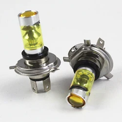 2pcs H4 4300K Yellow 100W LED Headlight Light Fog Lamp Bulbs Fit For Toyota Universal H4 LED Light Bulbs Car Accessories