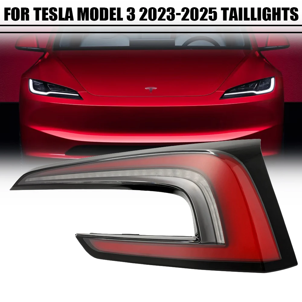 LED Rear Tail Light FOR Tesla Model 3 2023 2024 2025 Car Signal Brake Lamp Bumper Warning Light view 2