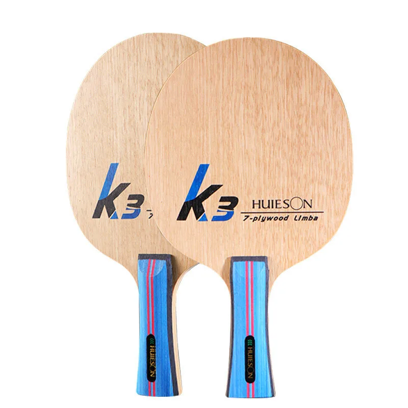 Huieson Table Tennis Blade K3, 2 Ply Limba 5 Ply Ayous Wood Ping Pong Blade for DIY Table Tennis Training Racket