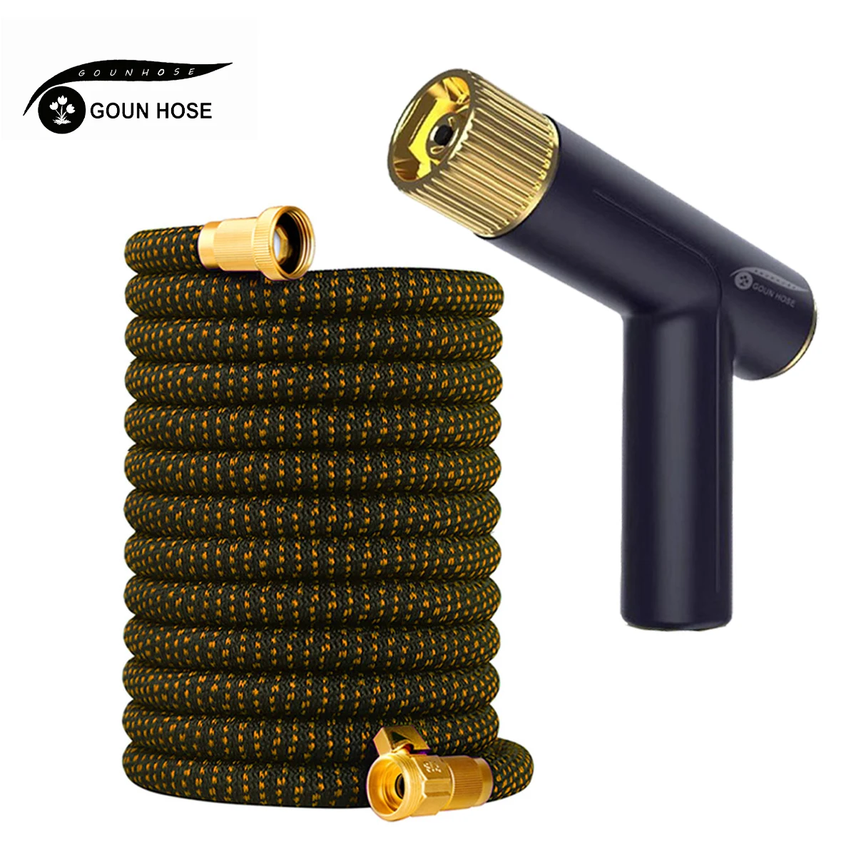 

Garden Water Hose Expandable Double Metal Connector High Pressure Pvc Reel Magic Water Pipes for Garden Farm Irrigation Car Wash