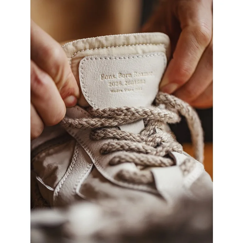 Maden Summer Men's Sport Shoes Woven Breathable German Trainer Sneakers with Comfort Design Versatile Men's Fisherman Shoes