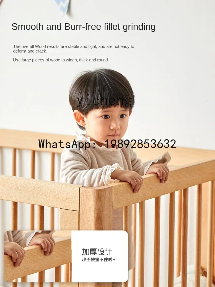 AD Baby Bed Movable Newborn  Dual-Purpose in One Multifunctional Children Splicing Bed