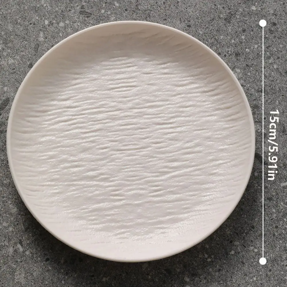 Plato de hueso de grano de piedra INS con Base, plato de comida resistente a roturas, plato de ensalada, plato de postre de caramelo reutilizable para el hogar