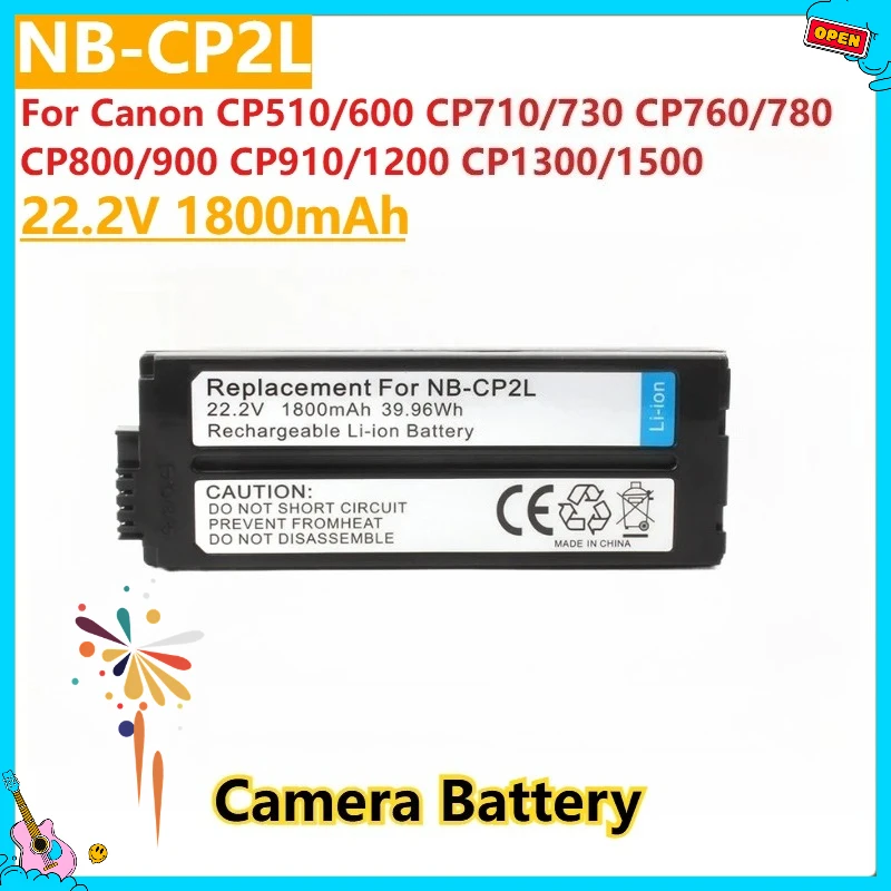 Новый сменный аккумулятор для камеры NB-CP2L 22,2 В 1800 мАч для Canon CP510/600 CP710/730 CP760/780 CP800/900 CP910/1200 CP1300/1500