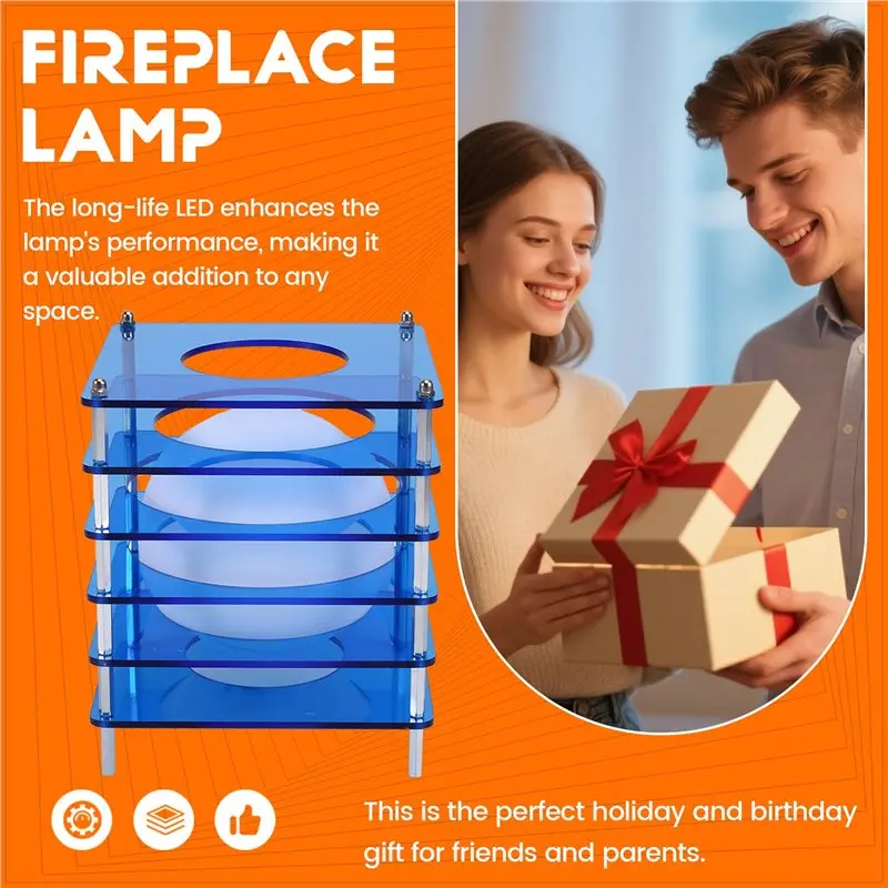 a76k-diy-led照明多層アクリルランプusb充電式月光グロー芸術的なデザイン寝室、リビングルーム、オフィス用