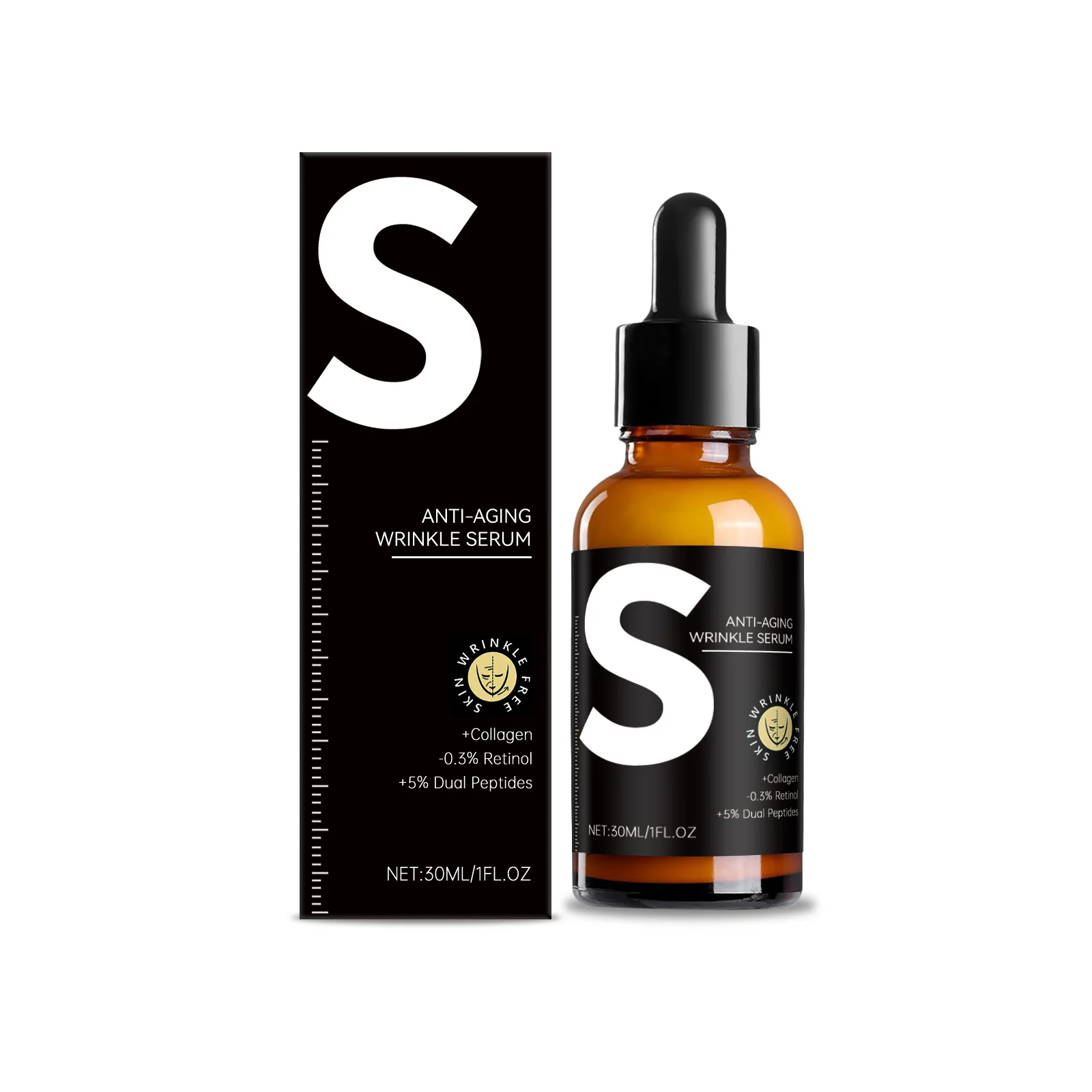 Retinol Essence Moisturizes Hydrates Brighten Balance Water Oil Shrinking Pores Nourishes Smooth Lifting Tightening Facial Serum