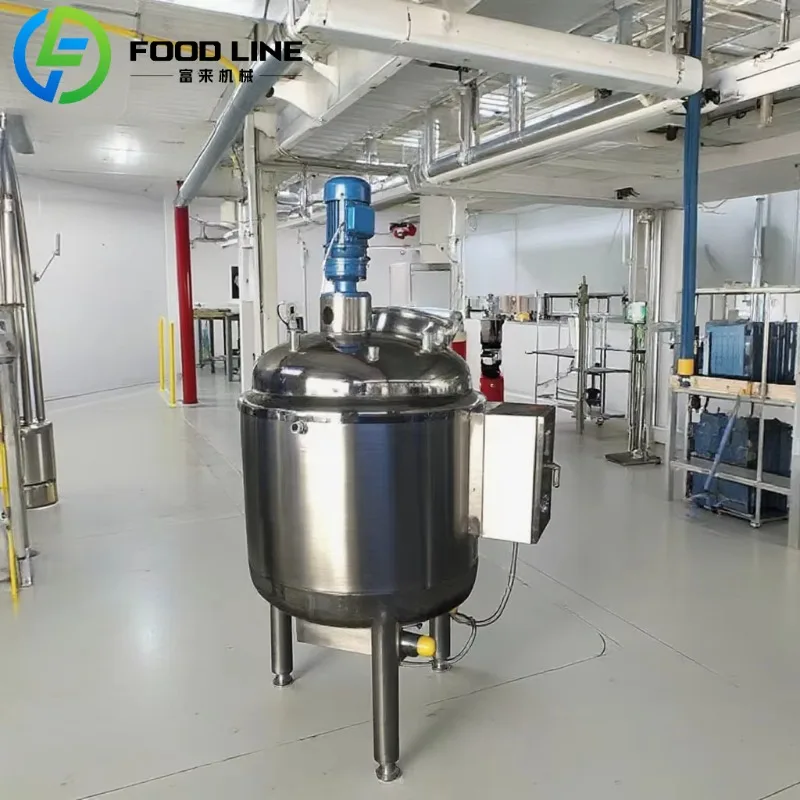 Food Grade Sanitary Stainless Steel Agitator Milk Tank Yogurt Fermentation Tank Mixing Tank