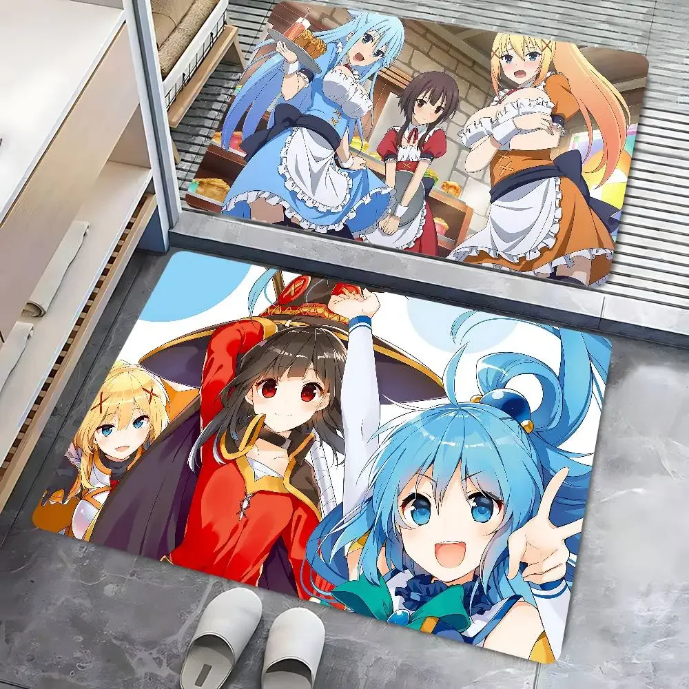 

K-KonoSuba коврик для входной двери в скандинавском стиле, коврик для спальни, гостиной, домашний балкон, противоскользящий современный домашний декор
