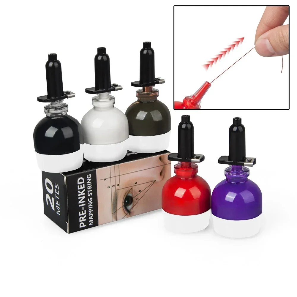 

5color Microblading Pack Mapping Pre-Ink String Eyebrow Makeup Dyingliner Thread Semi-permanent Positioning Tattoo Design
