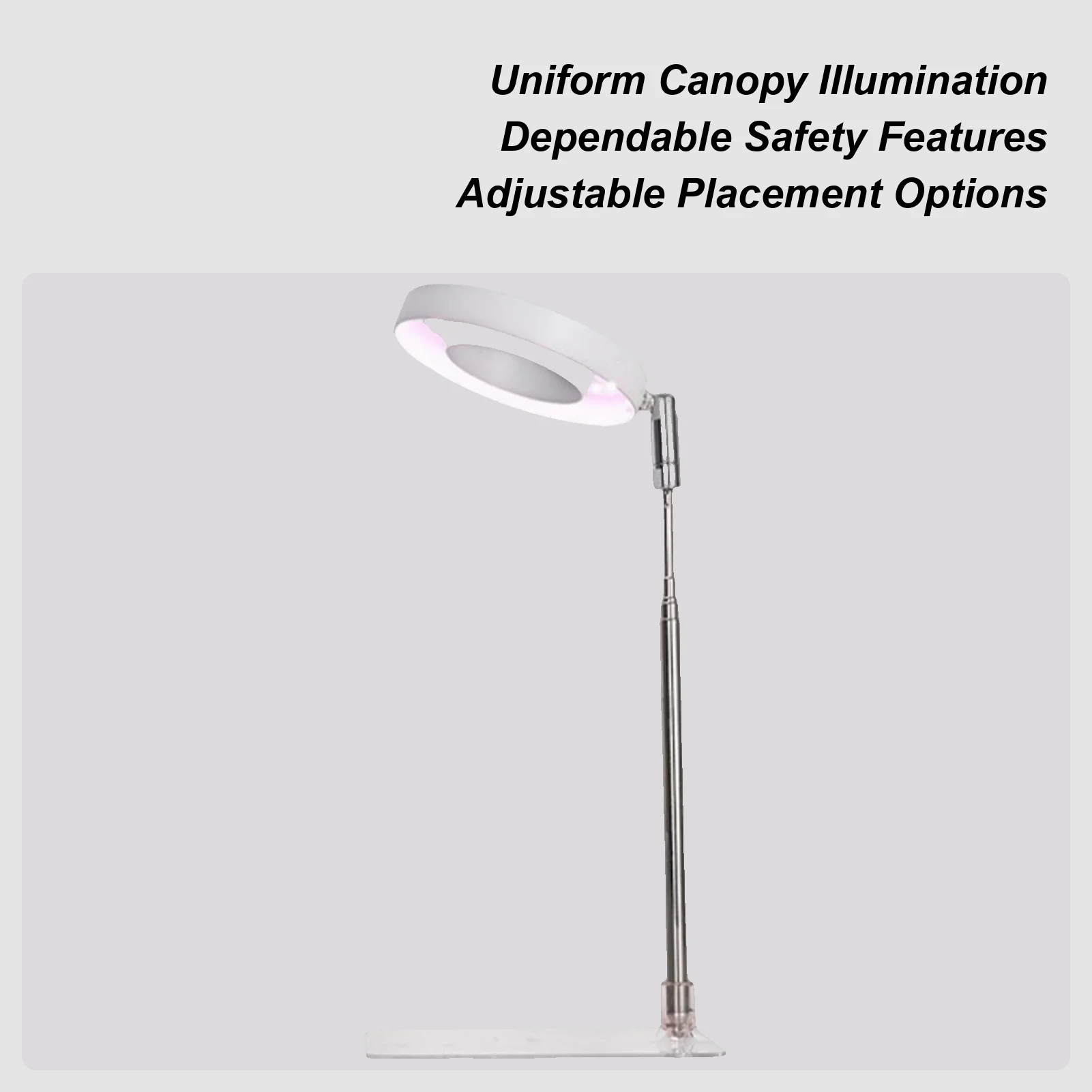 

LED Grow Light Plant Grow Light LED Hydroponic Lamp With 3-Level Timing And 4-Level Dimmable For Flower Growth Gardening