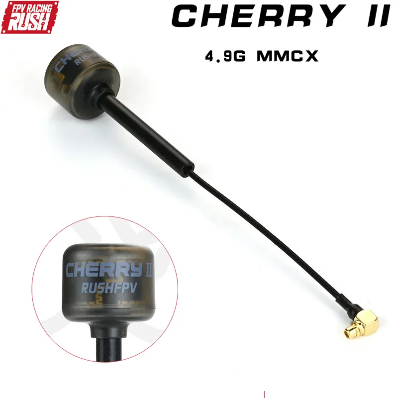 RUSHFPV Cherry 2 II 4.9G antena FPV SMA RHCP MMCX-JW dla FPV Freestyle analogowe drony cyfrowe DIY części