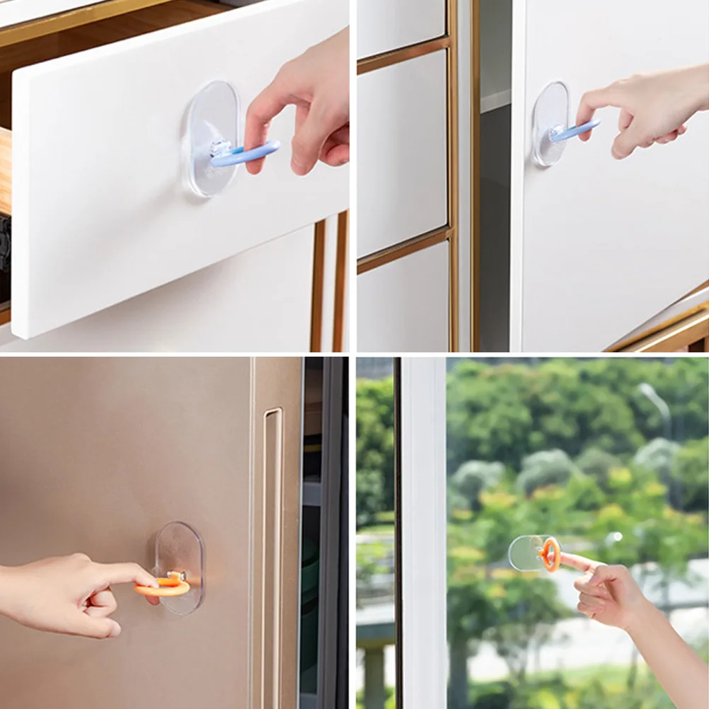 

3pcs Seat Lifter Durable Home Public Restroom Hygiene Tool Easy Install Anti-Dirt Toilet Lid Handle Portable Design For Most