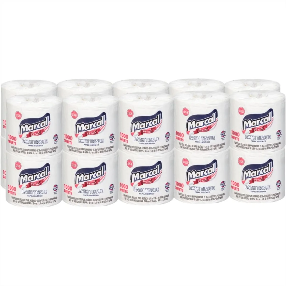 

Recycled Toilet Paper 1000 Sheets Per Roll 20 Rolls Case Soft Absorbent Chlorine Free Septic Safe Bath Tissue