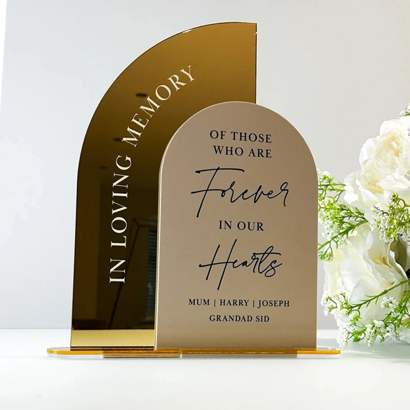 Personalized In Loving Memory Wedding Sign,Remembrance Plaque, Remembering At Wedding,Loved Ones In Our Hearts