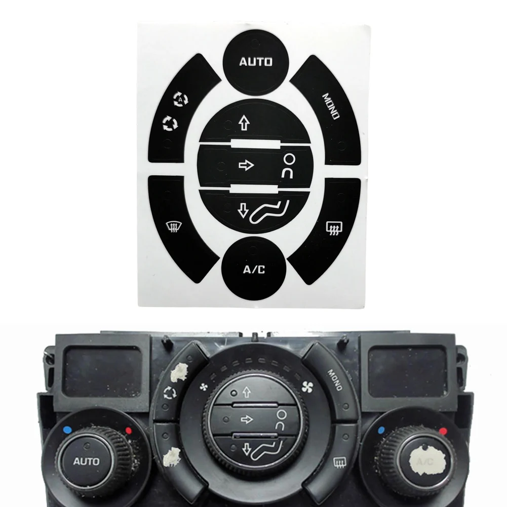 Vinyl Stickers Button Repair Sticker For 308/ 3008/5008 A/C Climate Buttons Repair Decal Sticker Accessories