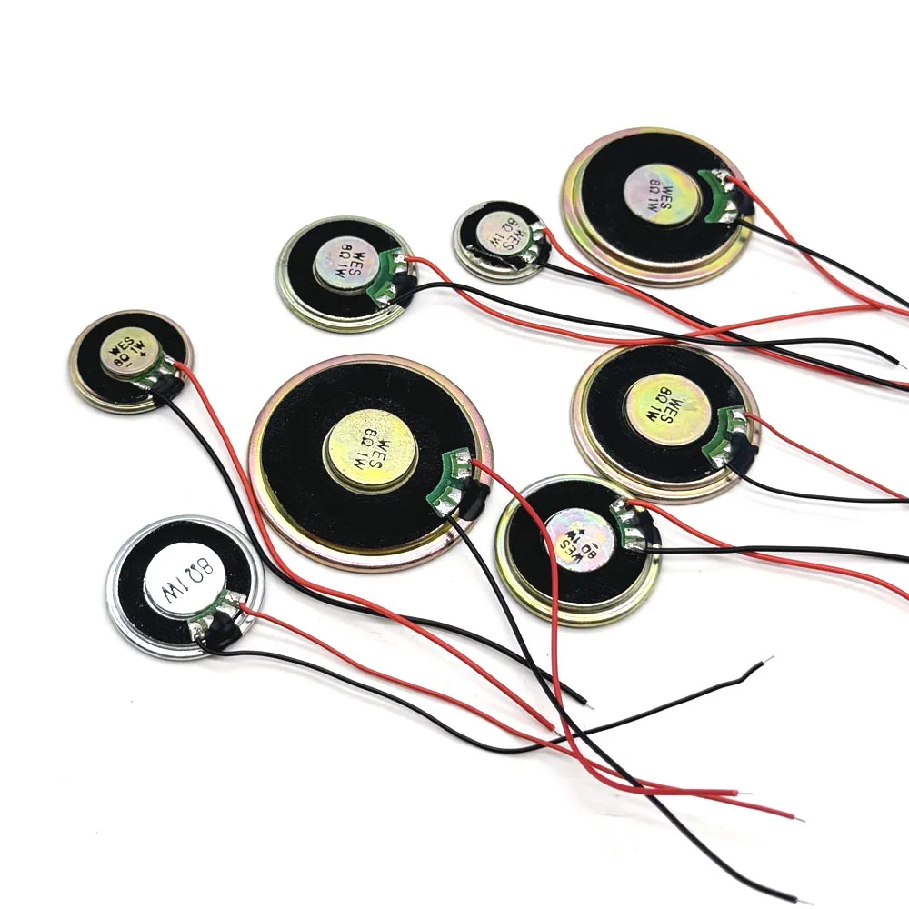 

1W8R Mini Speaker 8 Ohm 1 W Loud Speaker Diameter 20mm 23mm 27mm 28mm 30mm 36mm 40mm 45mm connector ultrathin Loudspeaker