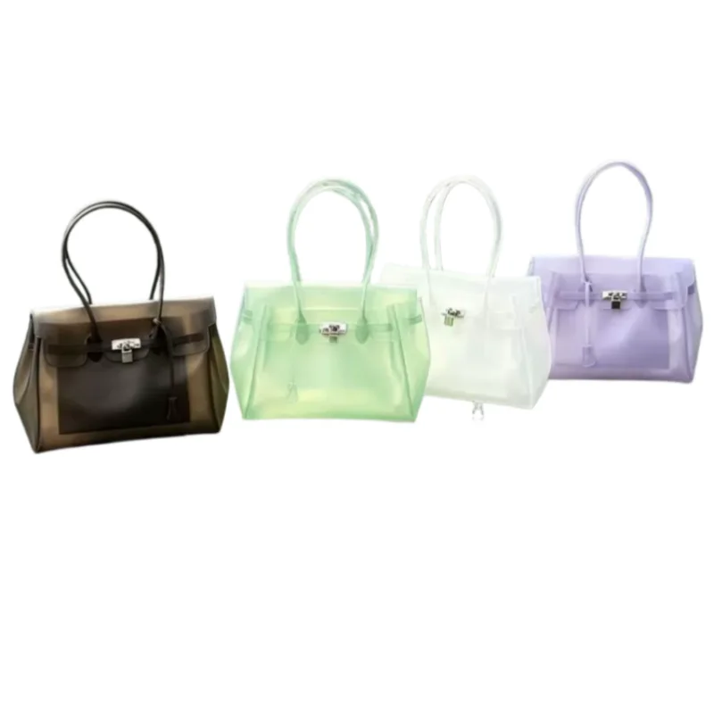 Brandneue TPU-Serie Jellyfirkin Jelly Bag Niedliche Modische Exquisite Transparente Einzel-Schultertasche für Damen in Bonbonfarben Geschenk