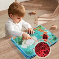 Touch The Book Puzzle Felt Book Cows Farm 3D Montessori Felt Cloth Book Learning Cartoon Animal Education Cognitive Picture Book