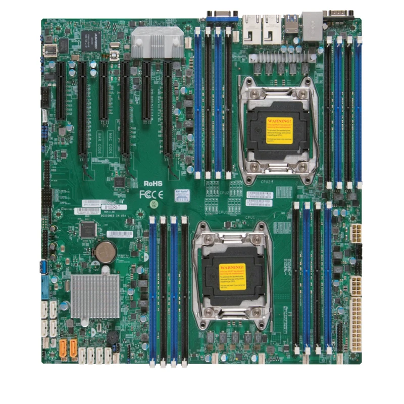 Original Desktop Motherboard X10DRI-T DDR4 Support E3-2600 V3 Works Perfectly