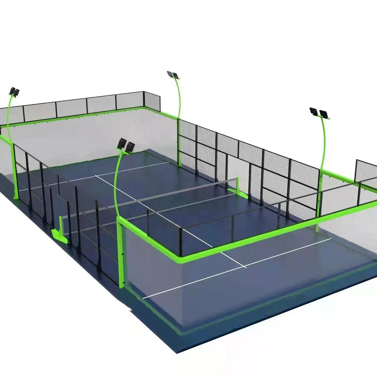 New Design Tennis Court Full Panoramic Sport Double Single Tennis Court