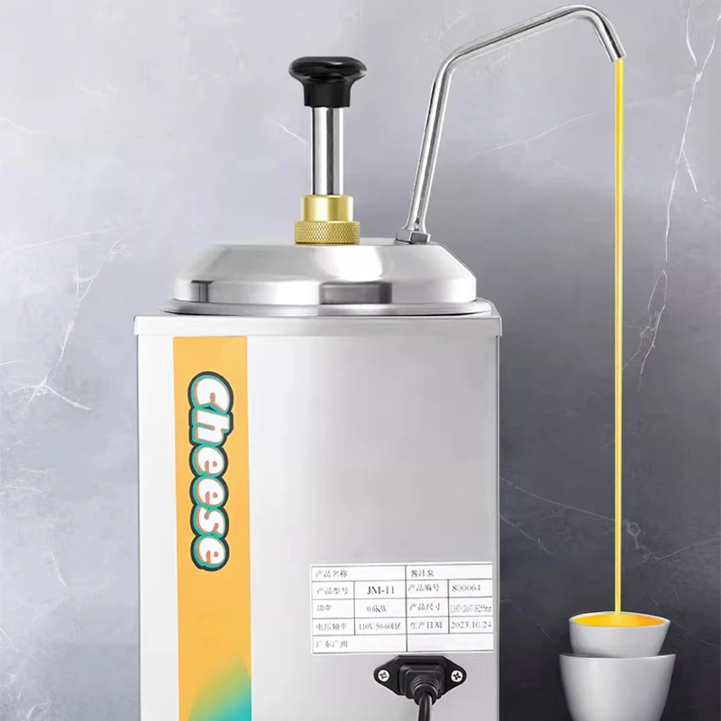 Stainless Steel Sauce Pump 220V/110V Commercial Cheese & Chocolate Sauce Dispenser High-Efficiency Food Warmer