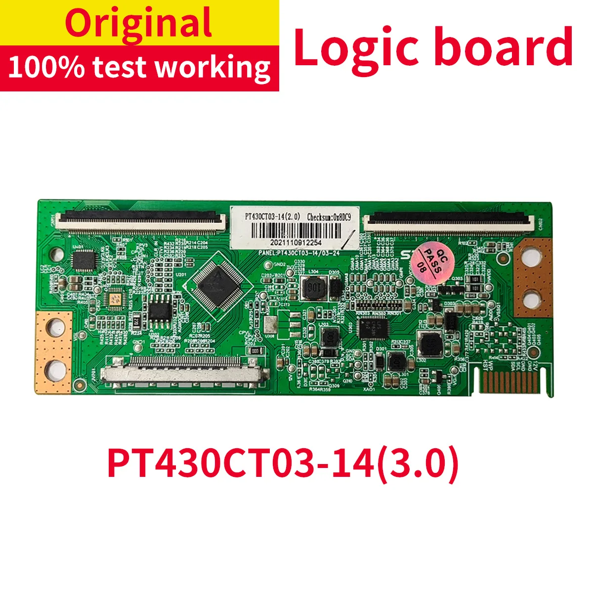 100% test working substitute PT430CT03-14(3.0) Logic board for TV maintenance accessories T-con Board