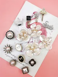 Luxury Rhinestone Jewelry Shoe Charms Women Clog Ornaments Garden Shoe Decoration Diy Combination Buckle Accessories For Party