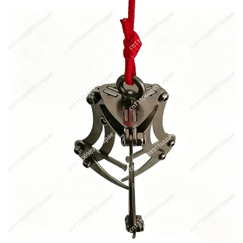 Drone rescue claw, mechanical claw, stainless steel hook, automatic grabbing artifact, compact and portable