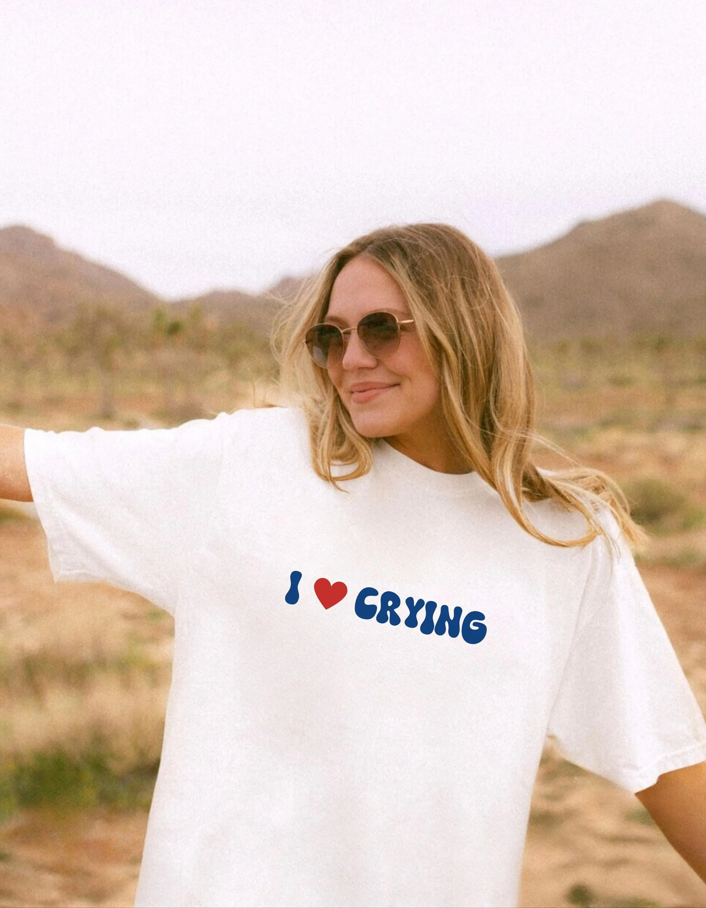 I love crying shirt funny hearT T cry baby gift for girlfriend