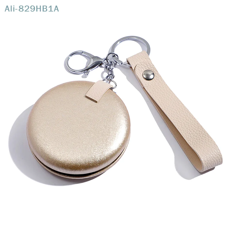 1 pz portachiavi specchio compatto specchio tascabile pieghevole specchio da trucco portatile specchio cosmetico da viaggio portachiavi accessori