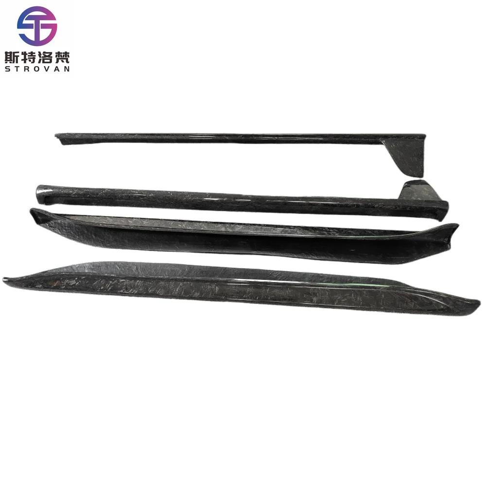 

STLF New TH Style Forged Carbon Fiber Side Skirts for Porsches 911 992 Carrera External Bumper Kit-Retrofit/Upgrade