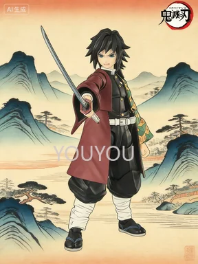 

В наличии 100% оригинальная фигурка Bandai S.H.Figuarts Shf Demon Slayer Kimetsu No Yaiba Гию Томиока (аниме)