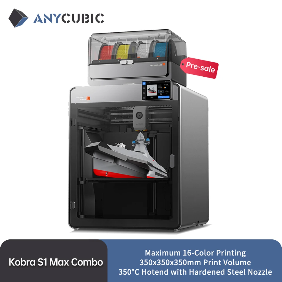 Anycubic Kobra S1 Max Combo マルチカラー3Dプリンター 最大600mm/sの