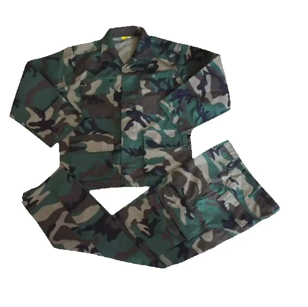 Taktyczny Tom PLUS klasyczny regularny BDU kamuflaż bojowy strój treningowy myśliwski M81 Woodland Old School zestaw z długim rękawem + spodnie