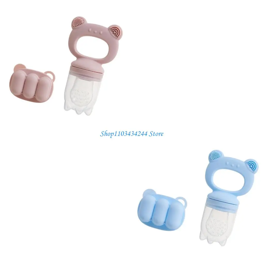 Silicone Baby Fruit Feeder with Freezer Tray, Baby Teethers, Breastmilk Freeze Molds for Baby Teething Relief